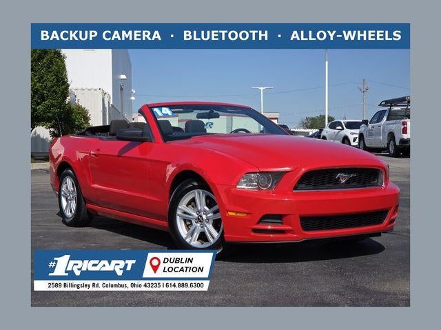 2014 Ford Mustang V6 in Red — front three-quarter view