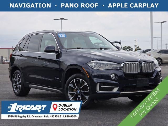 2018 BMW X5 xDrive35i in Blue — front three-quarter view