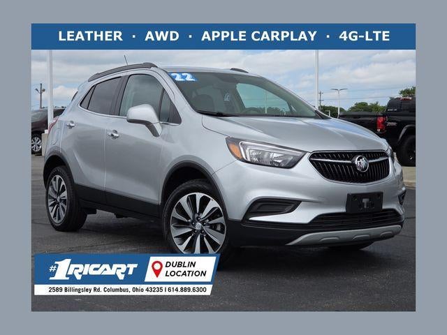 2022 Buick Encore Preferred in Quicksilver Metallic — front three-quarter view
