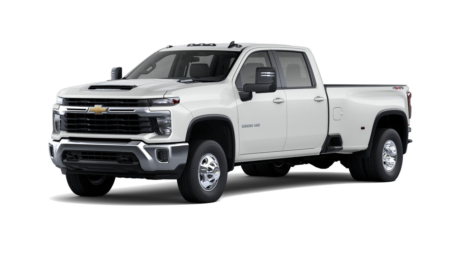 2026 Chevrolet Silverado 3500 HD LT in Summit White — front three-quarter view