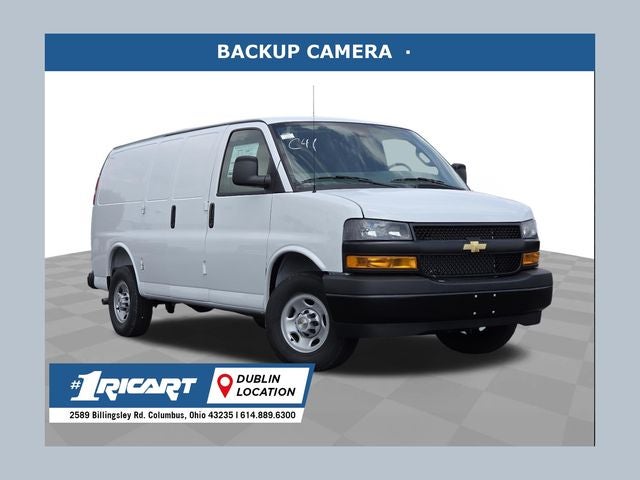 2026 Chevrolet Express Cargo Work Van in Summit White — front three-quarter view