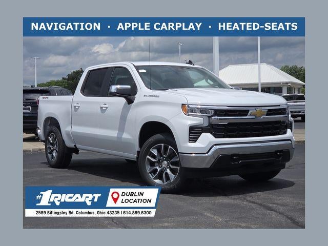 2026 Chevrolet Silverado 1500 LT in Summit White — front three-quarter view