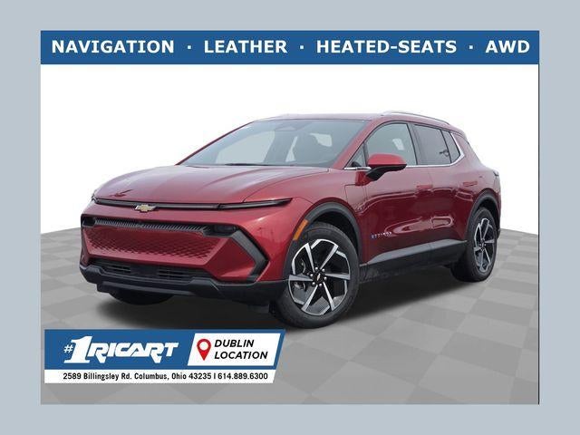 2026 Chevrolet Equinox EV LT in Radiant Red Tintcoat — front three-quarter view