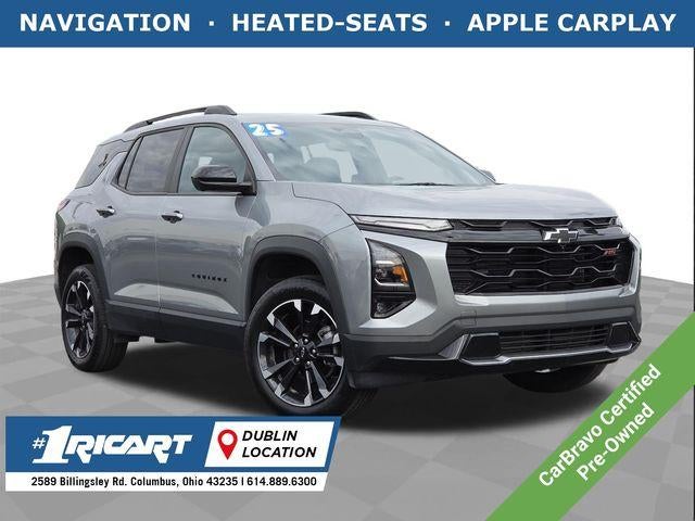 2025 Chevrolet Equinox RS in Sterling Gray Metallic — front three-quarter view