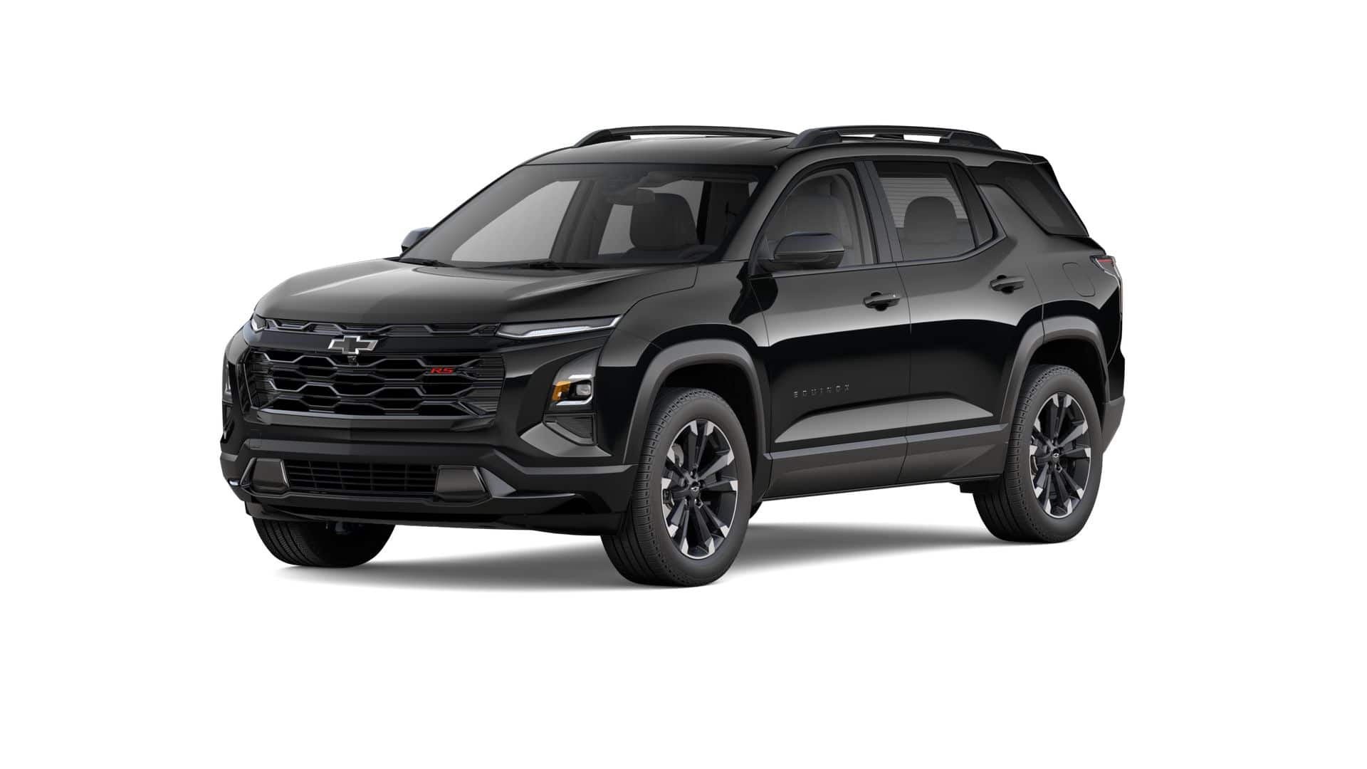 2026 Chevrolet Equinox RS in Mosaic Black Metallic — front three-quarter view
