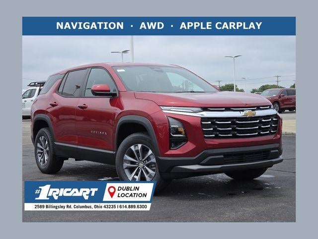 2026 Chevrolet Equinox LT in Radiant Red Tintcoat — front three-quarter view