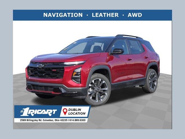 2026 Chevrolet Equinox RS in Radiant Red Tintcoat — front three-quarter view