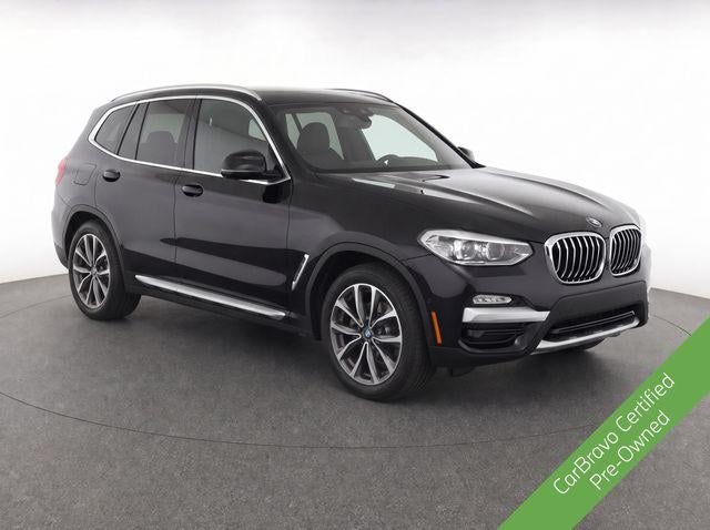 2019 BMW X3 xDrive30i in Black — front three-quarter view