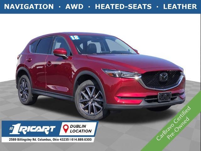 2018 Mazda Mazda CX-5 Grand Touring in Red — front three-quarter view