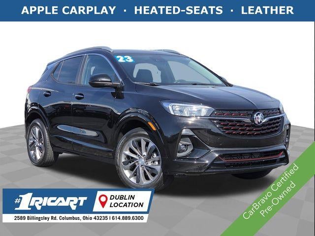 2023 Buick Encore GX Select in Ebony Twilight Metallic — front three-quarter view