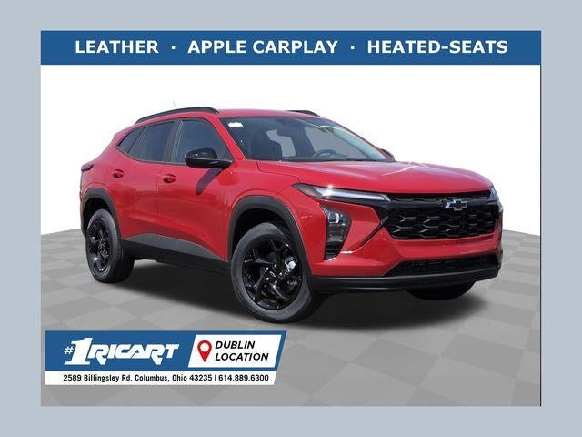 2026 Chevrolet Trax LT in Apex Red — front three-quarter view