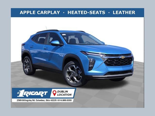 2026 Chevrolet Trax LT in Marina Blue Metallic — front three-quarter view