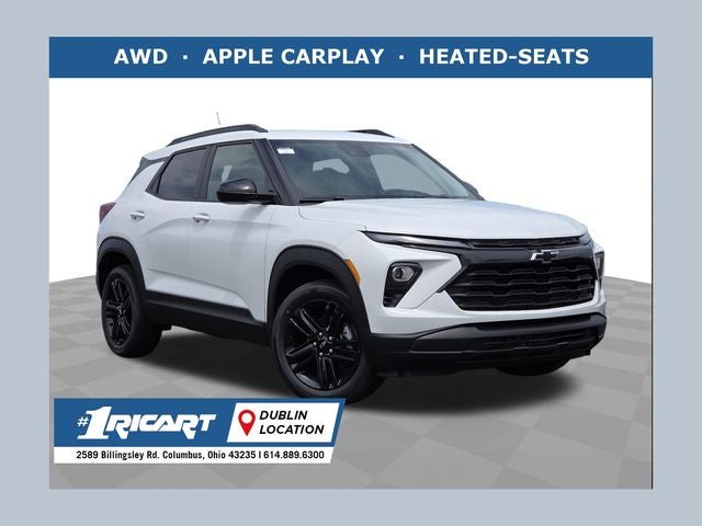 2026 Chevrolet Trailblazer LT in Summit White — front three-quarter view