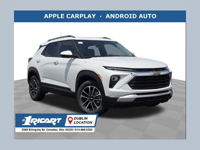 2026 Chevrolet Trailblazer LT in Summit White — front three-quarter view